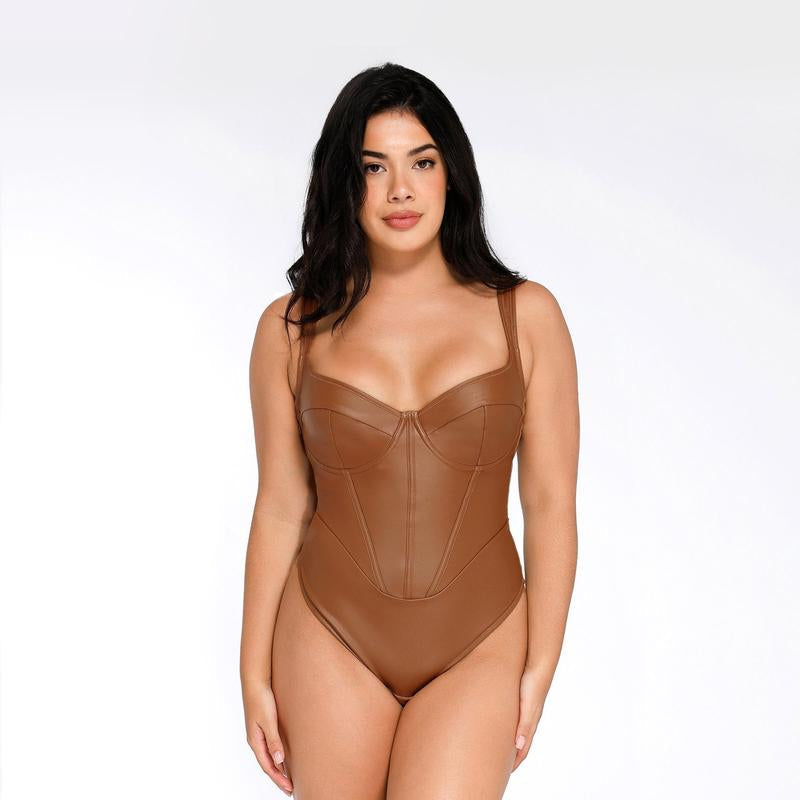 Corset Bodysuit  Brown