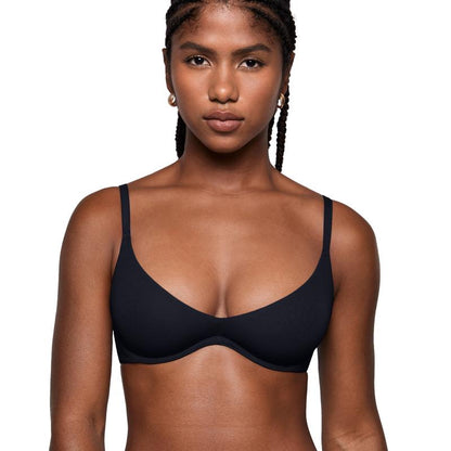 Women's NESLEMY Plus Plunge Bra - Unlined Underwire Sexy Demi Balconette Bras