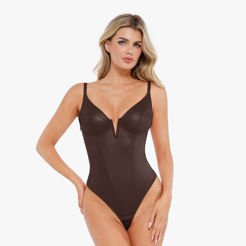 V-Neck  Brown
